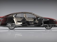 Tesla Model S Querschnitt Autoindustrie
