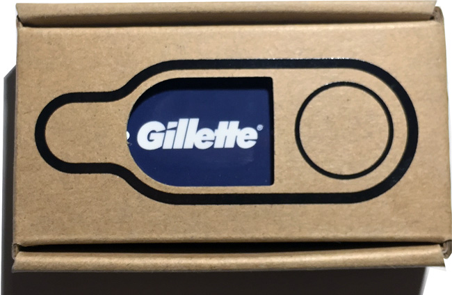 Verpackung Amazon Dash Gilette