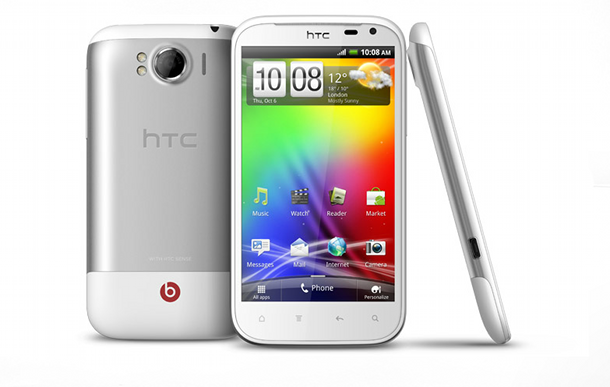 Das Sensation XL von HTC gibt es auch mit Android 4.0.3